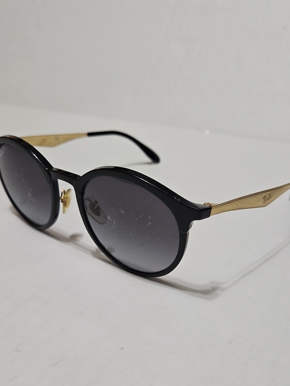Ray Ban 4277 6306/T3 Polarized Black Round Women's Sunglasses 51 21 145